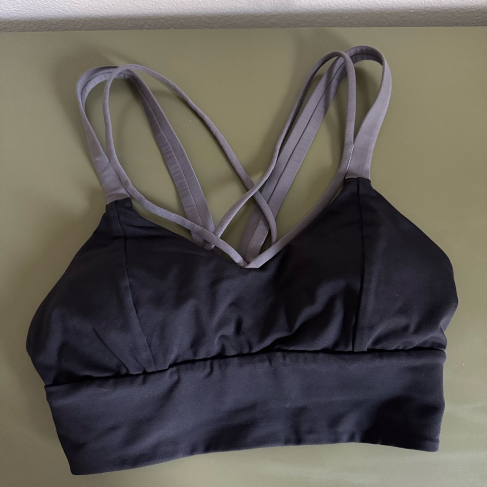 Lululemon Athletica Black and Gray Sports Bra